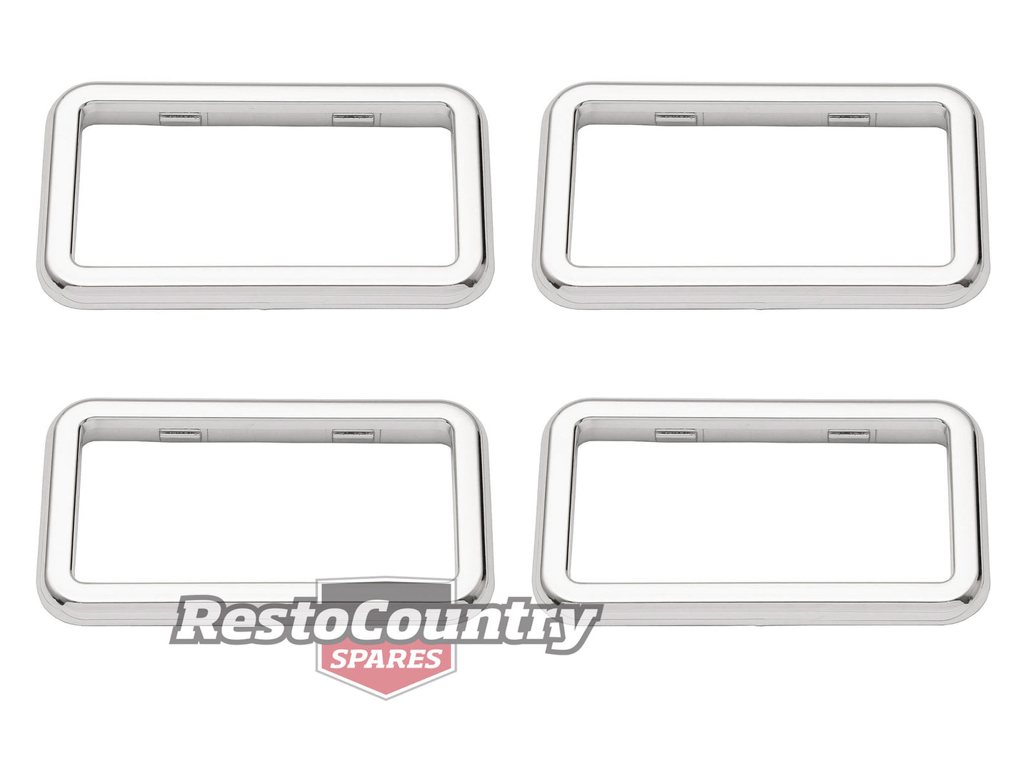 Holden Commodore Door Handle Surround TRIMS VB VC VH VK VL Chrome x4 - DHS1002