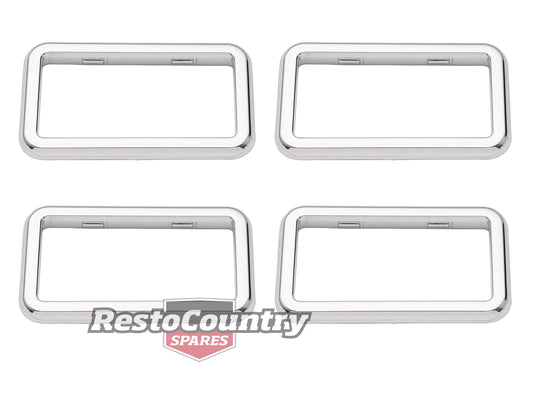 Holden Commodore Door Handle Surround TRIMS VB VC VH VK VL Chrome x4 - DHS1002