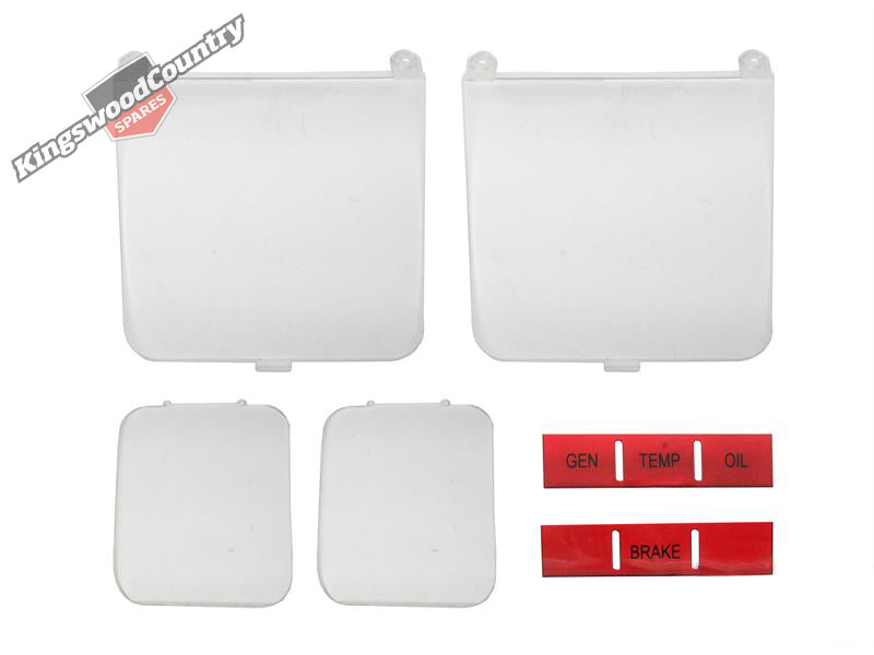 Holden HQ Dash Gauge Speedo Tacho Clear Lens Kit Flexdrive (no clock) GTS - DIL1004