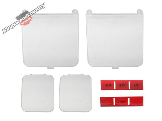 Holden HQ Dash Gauge Speedo Tacho Clear Lens Kit Flexdrive (no clock) GTS - DIL1004