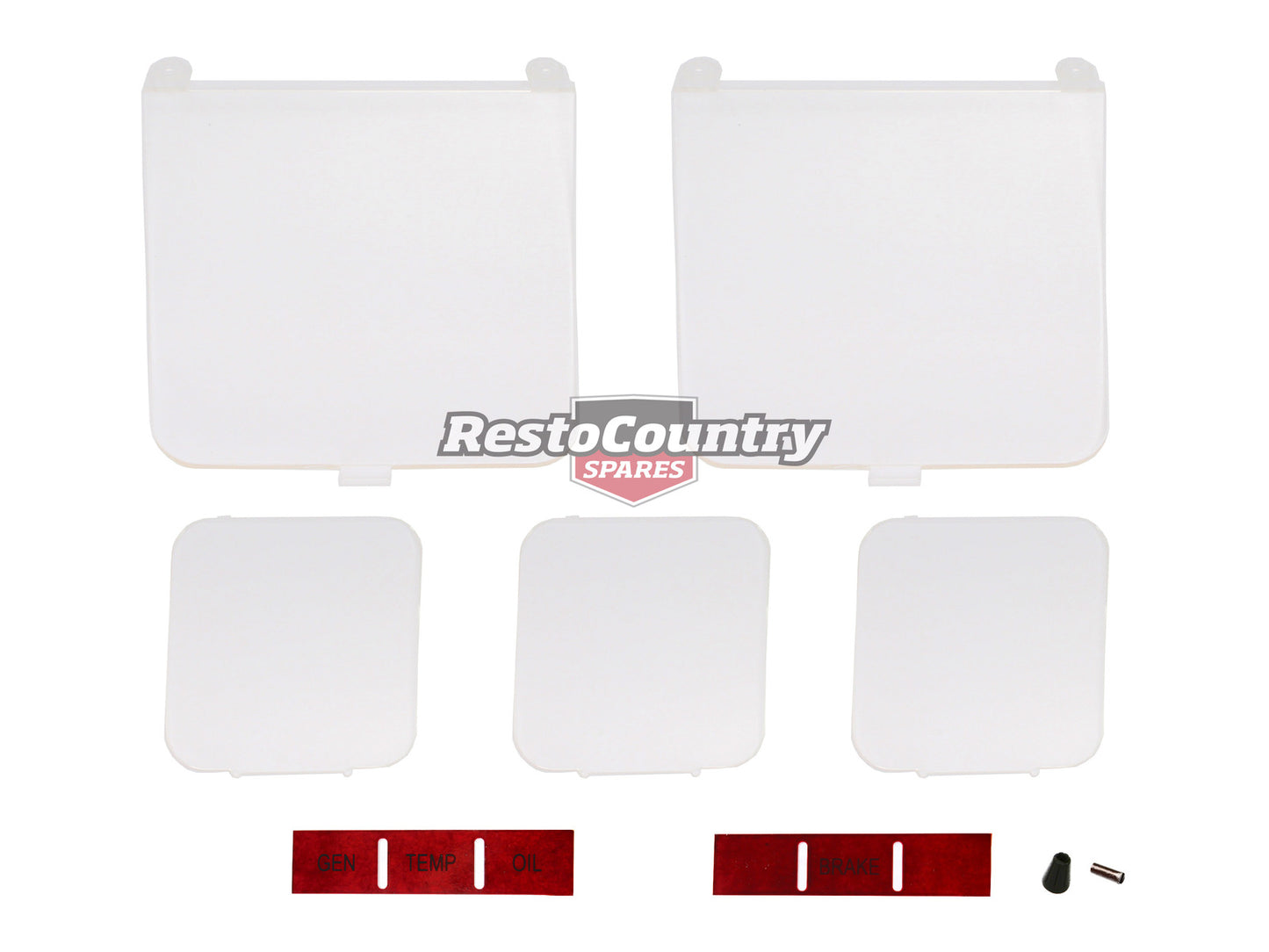 Holden Dash Gauge Clear Lens +Clock + Warning Kit FLEXDRIVE HQ GTS speedo tacho - DIL1004A