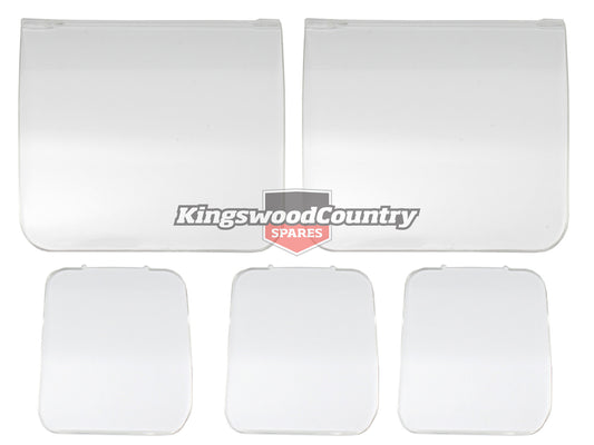Holden HQ GTS VDO/Flexdrive Dash Gauge Lens Kit -WITH clock.  speedo tacho - DIL1005BT