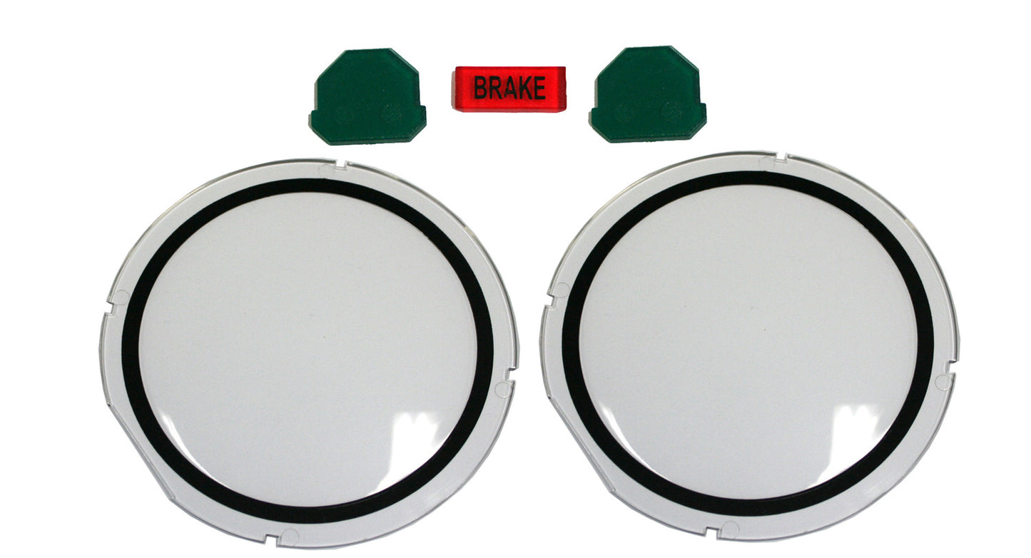 Holden Torana Dash Gauge Lens Kit LC LJ Speedo Tacho Red Brake Warning instrument - DIL1006