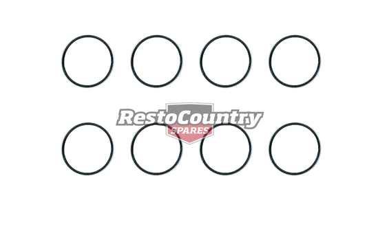 Holden Dash Knob Ring Set x8 HK HT HG Chrome NEW surround interior - DK1000