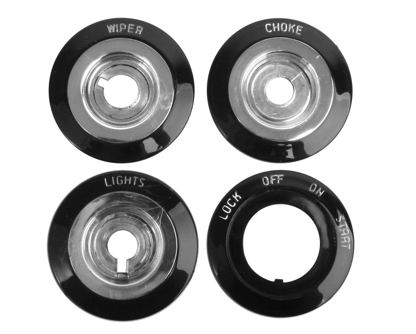 Holden Dash Knob SURROUND Set FB EK Wiper Choke + Lights + Ignition - DKD1002