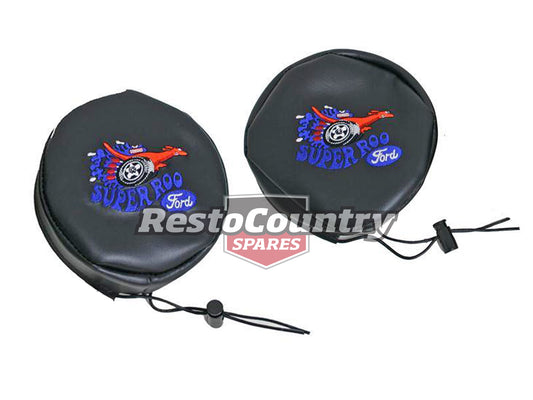 Ford 'Super Roo' Driving Light Cover Pair x2 XW XY GT spot fog Resto Country - DLCROO