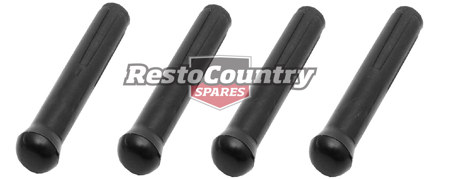 Ford BLACK Door Lock Knob Set x4 XF Falcon ZL Fairlane trim clip rod - DLK2003