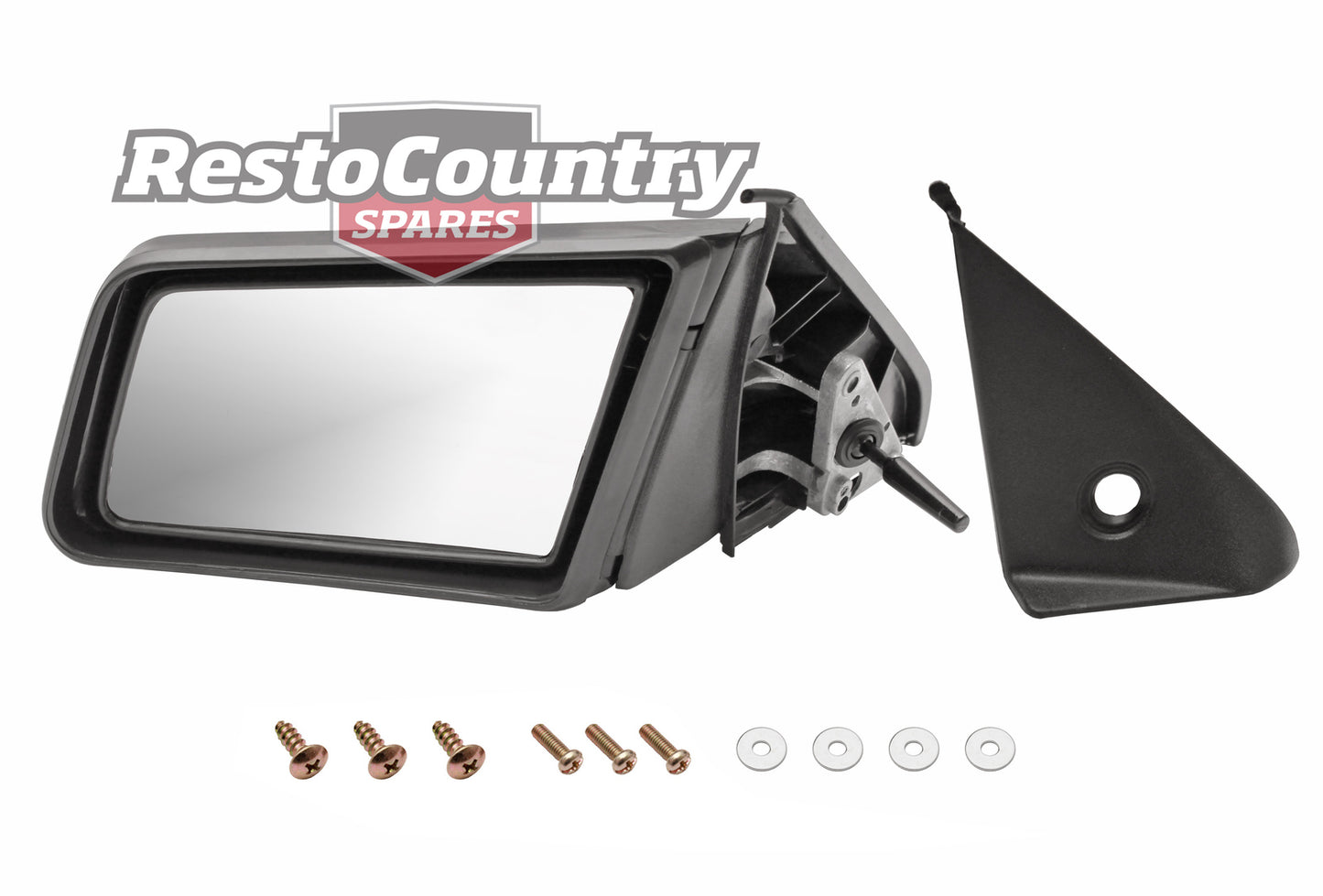 Holden Commodore Door Mirror VK VL Manual LEFT + Fitting Screws exterior - DM1003