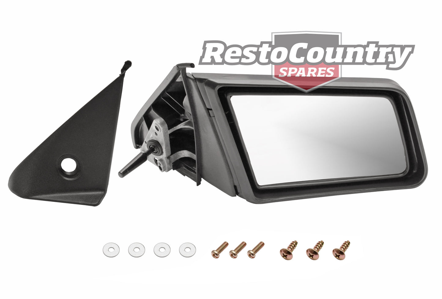 Holden Commodore Door Mirror VK VL Manual RIGHT + Fitting Screws exterior - DM1004