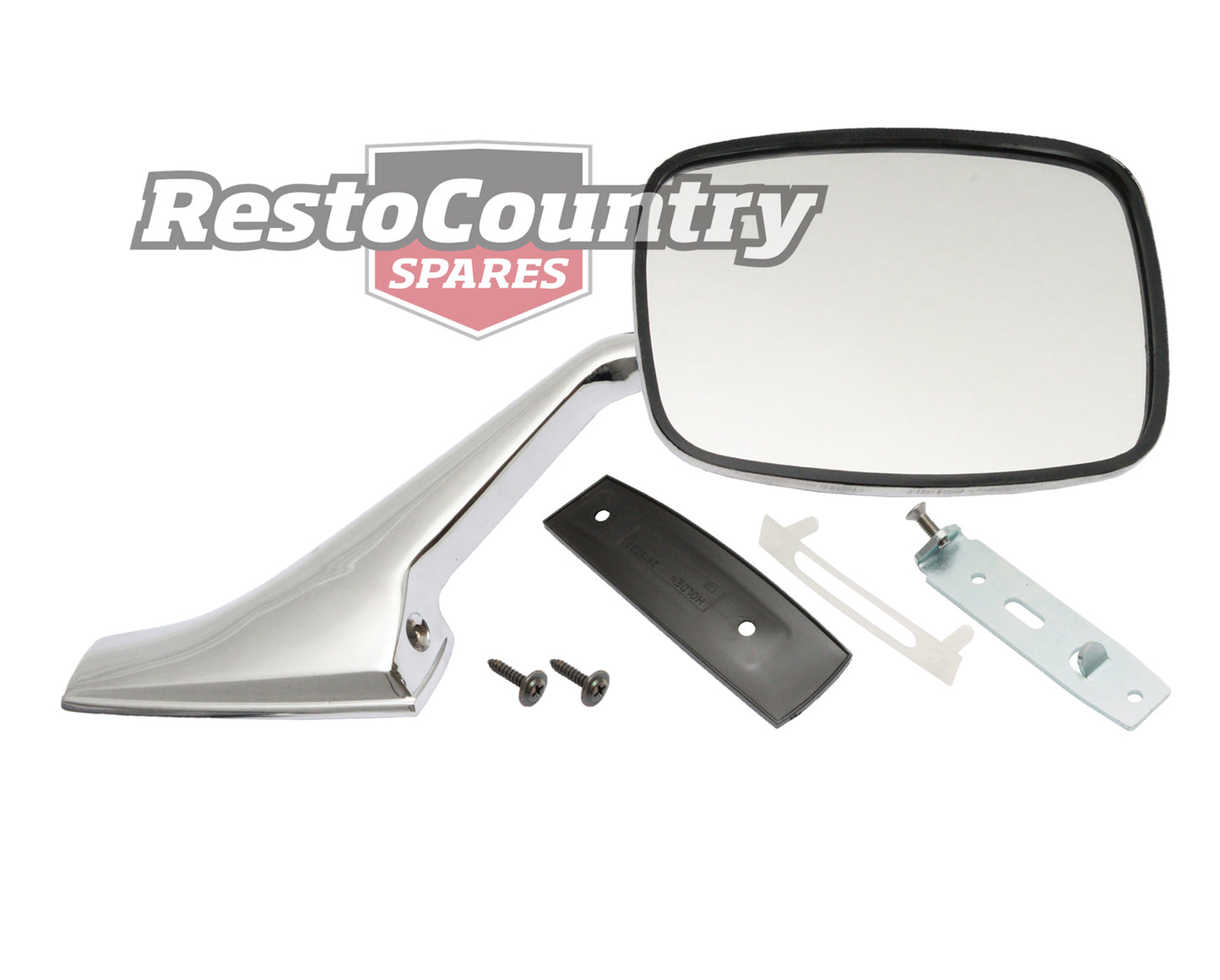 Holden Door Mirror +Stalk +Fitting Kit LEFT HQ HJ HX HZ WB Torana LH LX UC - DM1010