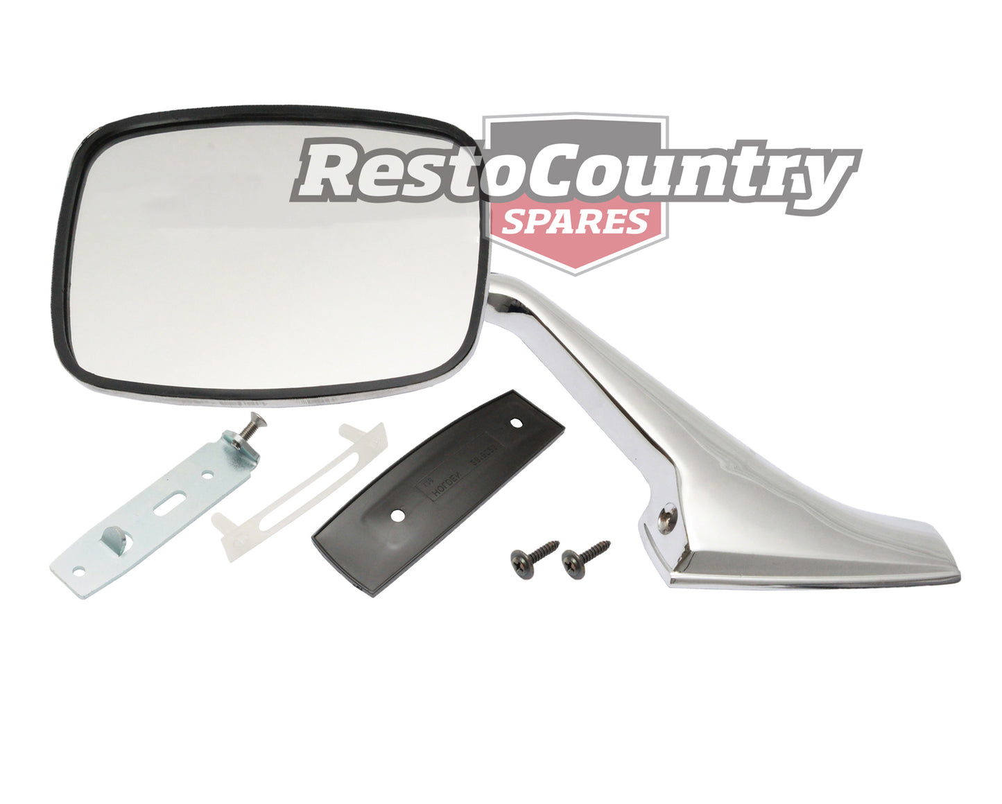 Holden Door Mirror + Stalk + Fitting Kit RIGHT HQ HJ HX HZ WB Torana LH LX UC - DM1011