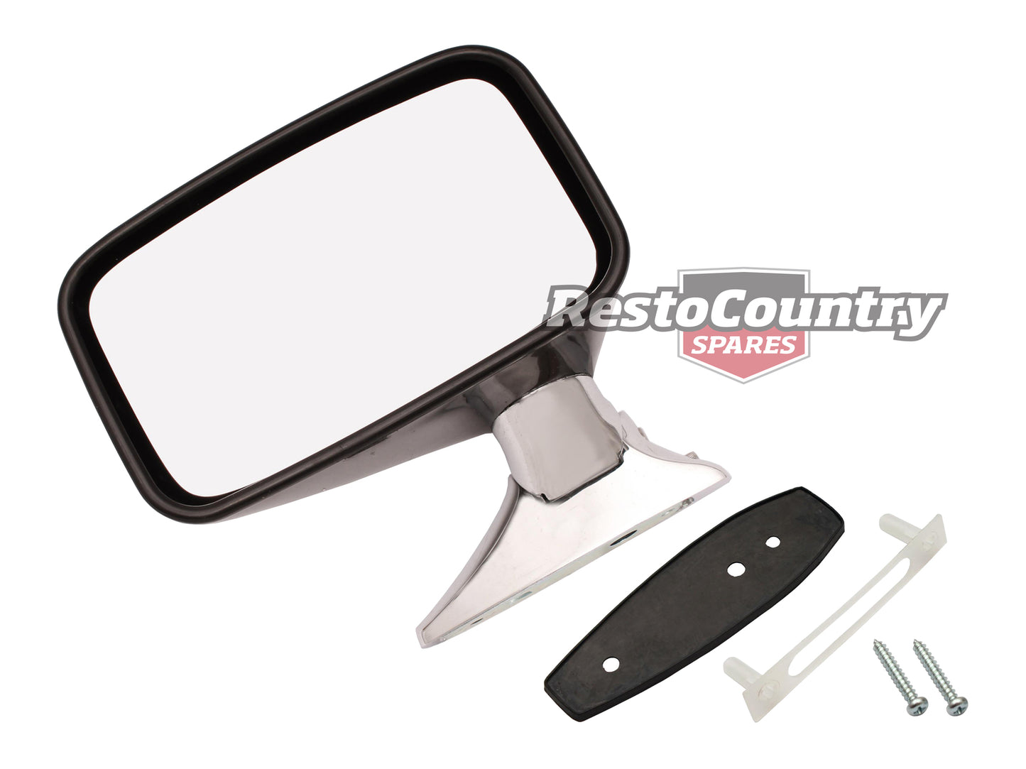 Holden GTS Door Mirror LEFT + Gasket HQ HJ HX HZ WB LH LX UC TX exterior reverse - DM1019