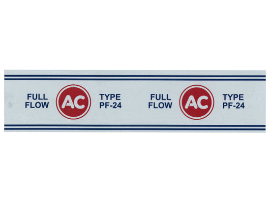 Holden Oil Filter Decal PF24 AC EH HD HR HK HT HG HQ HJ HX HZ WB LC LJ LH LX UC - DOF002