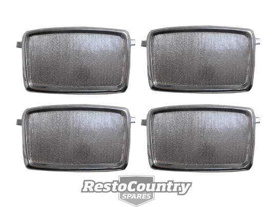 Holden Door Scratch Plate Set x4 HD HR Early HK Premier Brougham handle - DP1006