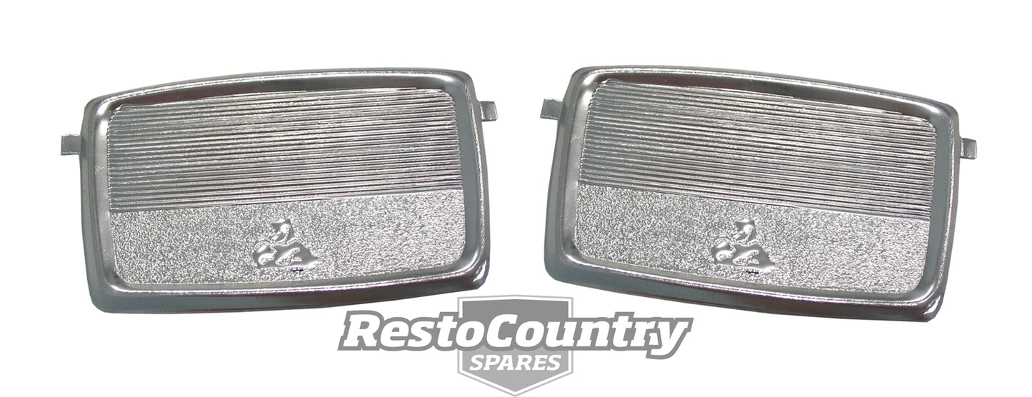 Holden Door Scratch Plate PAIR HK HT HG With Lion Logo handle grab - DP1007