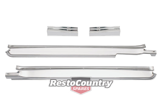 Holden Scuff Plate / Panel Sill CHROME Pair HQ HJ HX HZ WB Ute Van Ton Tonner - DSP1028
