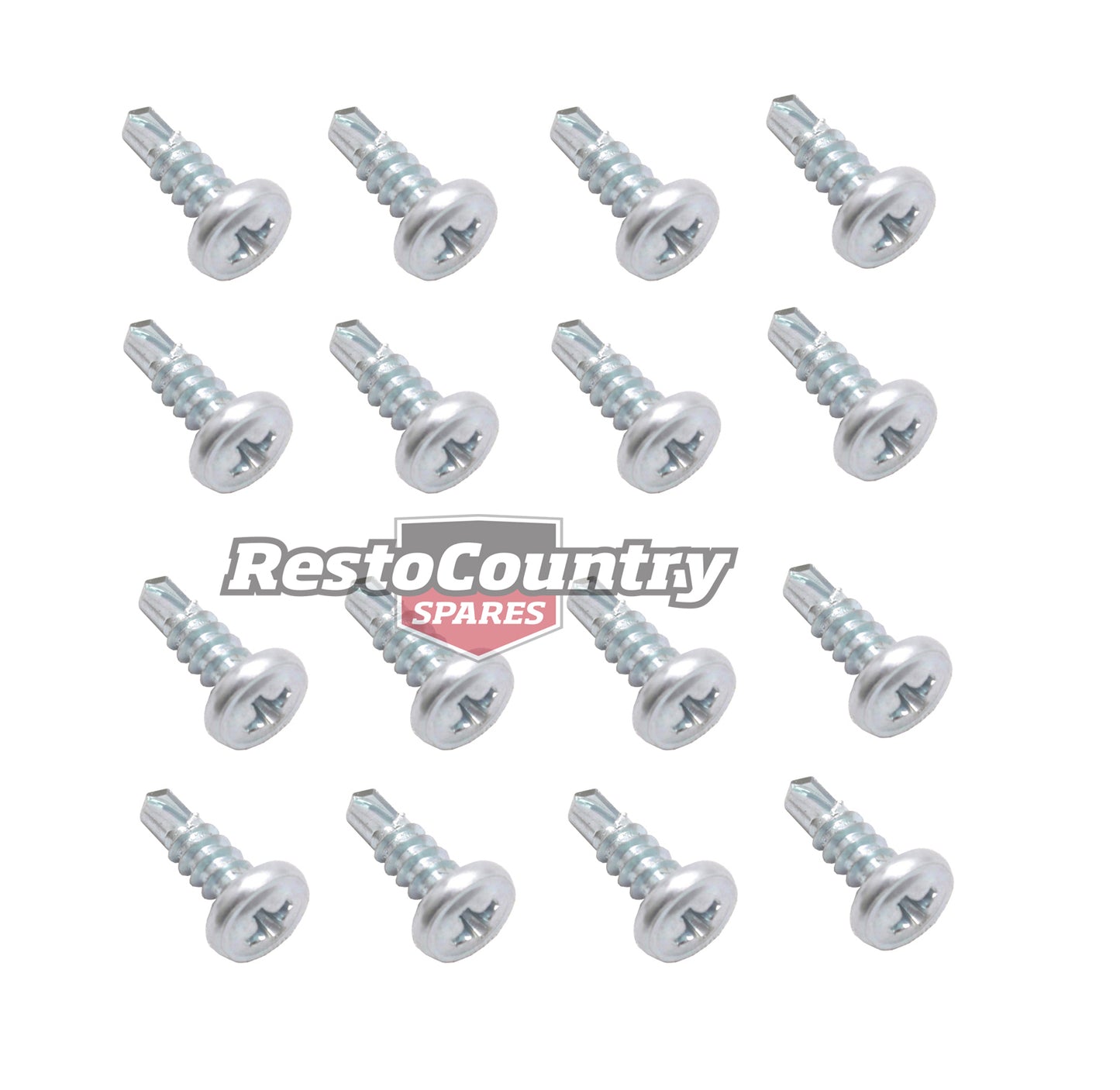 Holden Torana Scuff Plate Screw Set x16 LH LX UC SEDAN door panel trim - DSS1010
