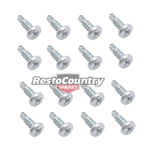 Holden Torana Scuff Plate Screw Set x16 LH LX UC SEDAN door panel trim - DSS1010