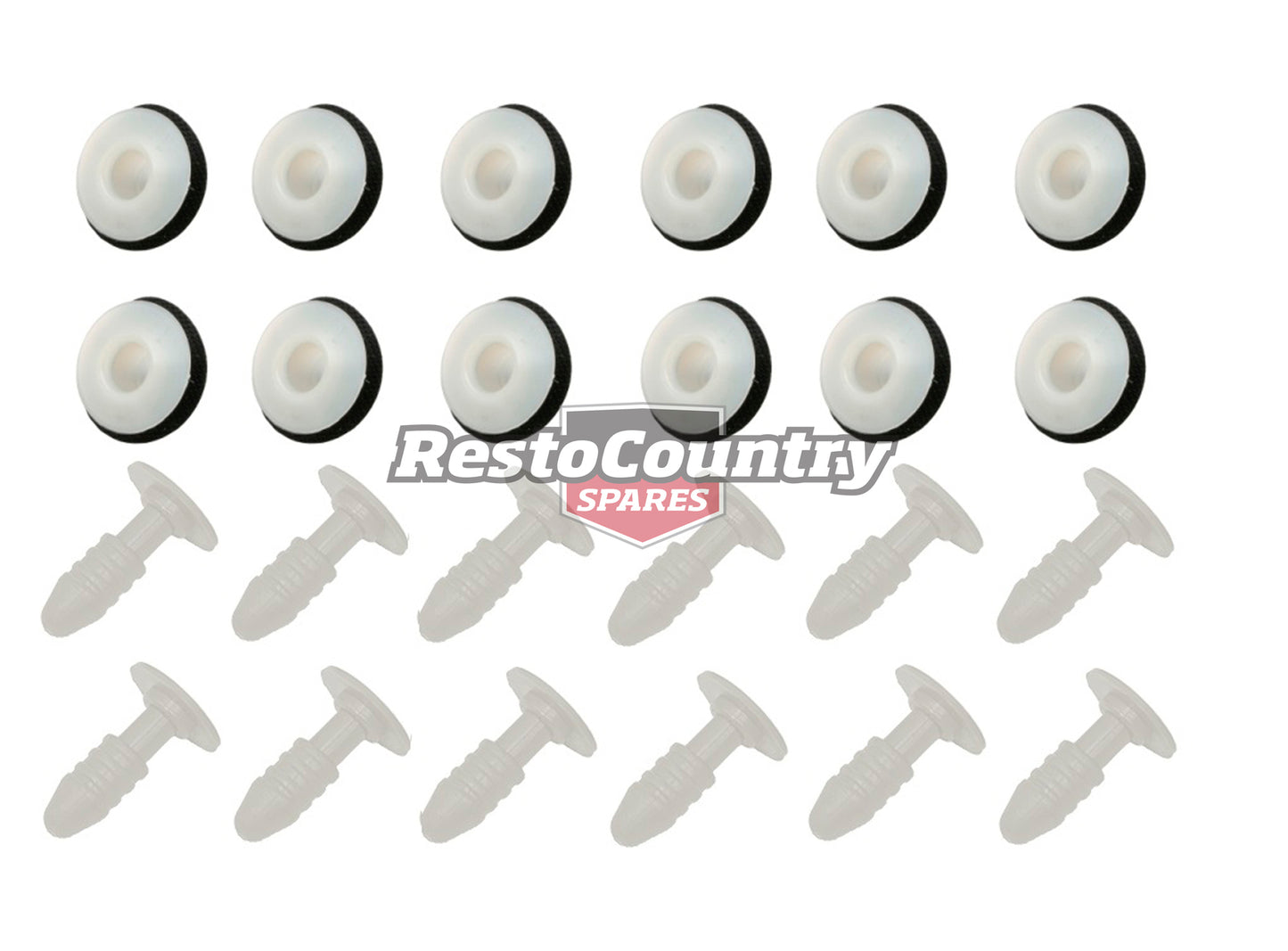 Holden Commodore Interior Door Trim Clips x12 SHORT VN VP VR VS VQ statesman - DTC1004