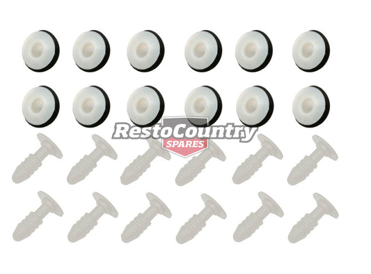 Holden Commodore Interior Door Trim Clips x12 SHORT VN VP VR VS VQ statesman - DTC1004