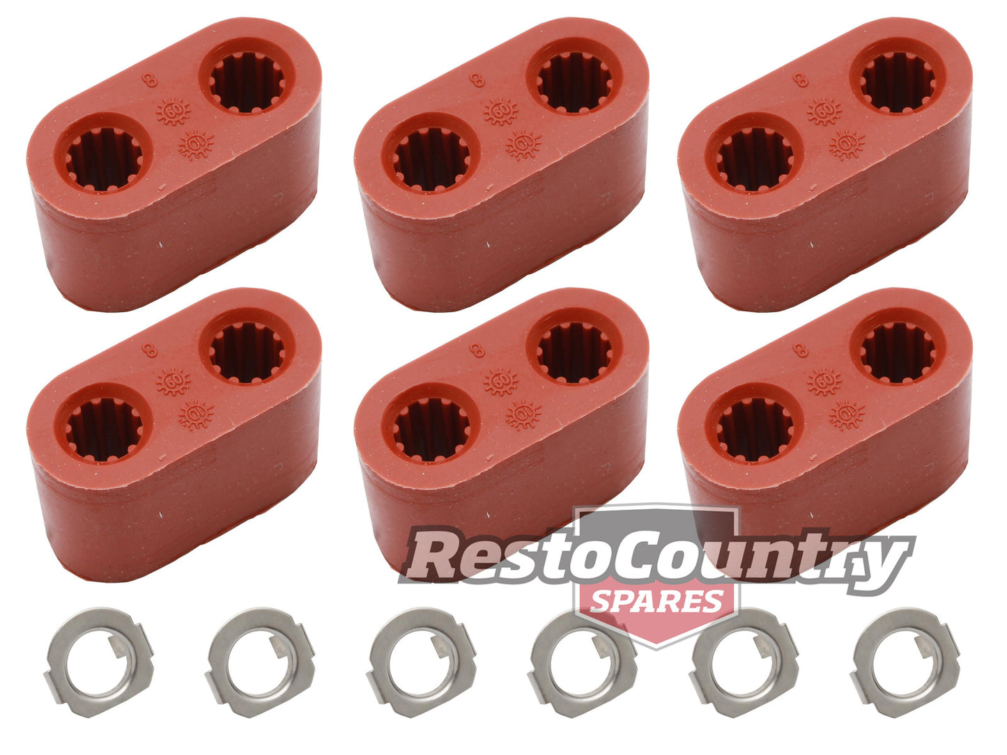 Holden Commodore V8 Exhaust Muffler Hanger Kit x6 VP VR VS VT VX VY VZ - EB1008