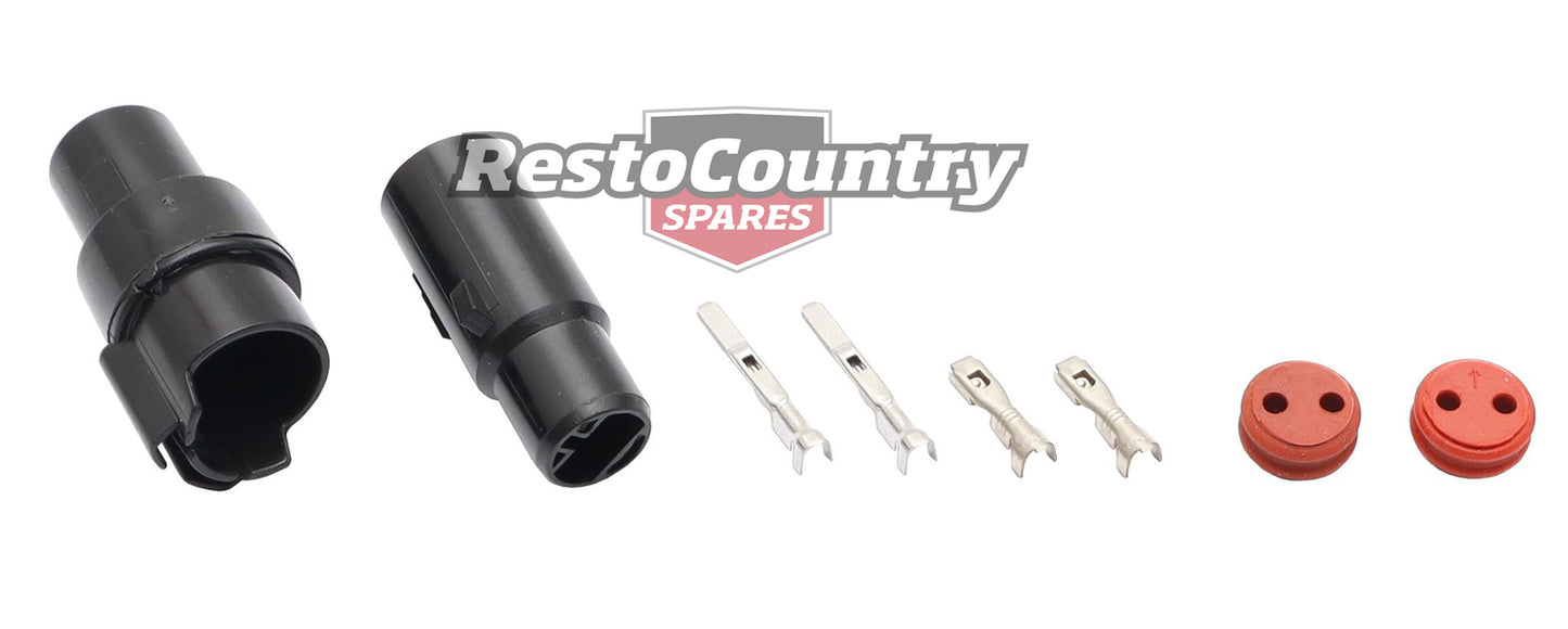 Holden Commodore Round Fuel Pump Plug 2 PIN VL VN VP VR - EC1022