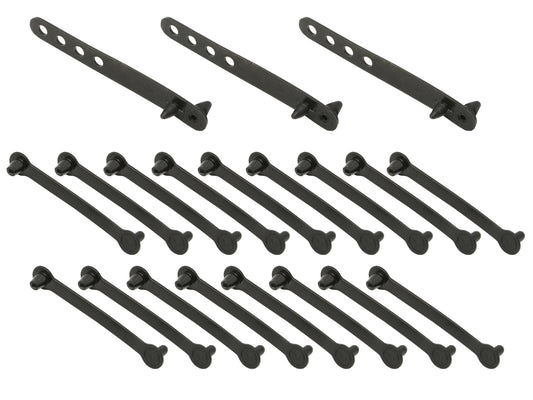 Ford Wiring Loom Harness Strap x 20pc Set XR XT XW XY XA XB XC ZA ZB ZC ZD ZG ZH - EC2011