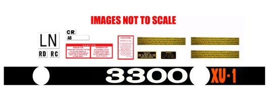 Holden Torana LJ XU-1 Engine Bay Decal Kit 3300 Caution Bosch sticker XU1 - ED1015