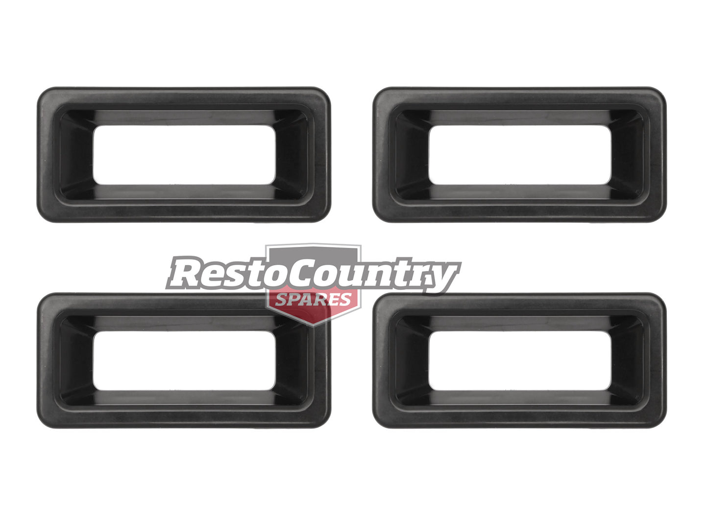 Holden Commodore Door Lock Slide Surround TRIMS VB VC VH VK VL Black x4 plastic - ELS1000