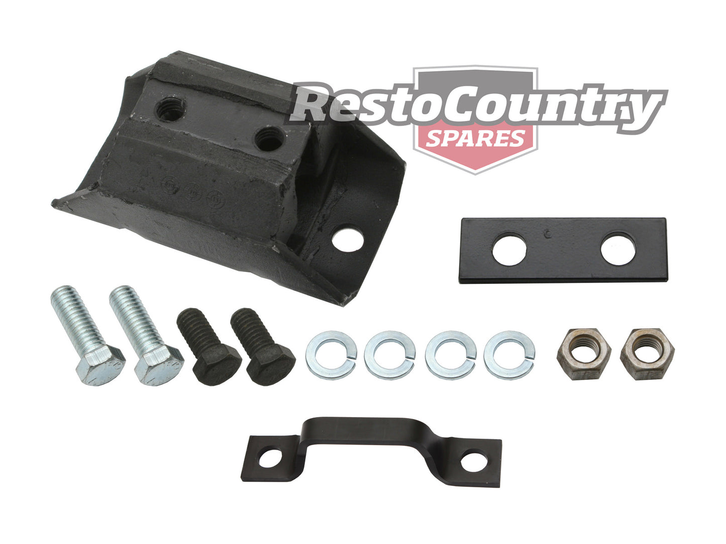 Holden Transmission Gearbox Mount Kit Bolts + Nuts Powerglide HD HR HK HT HG - EM1005A