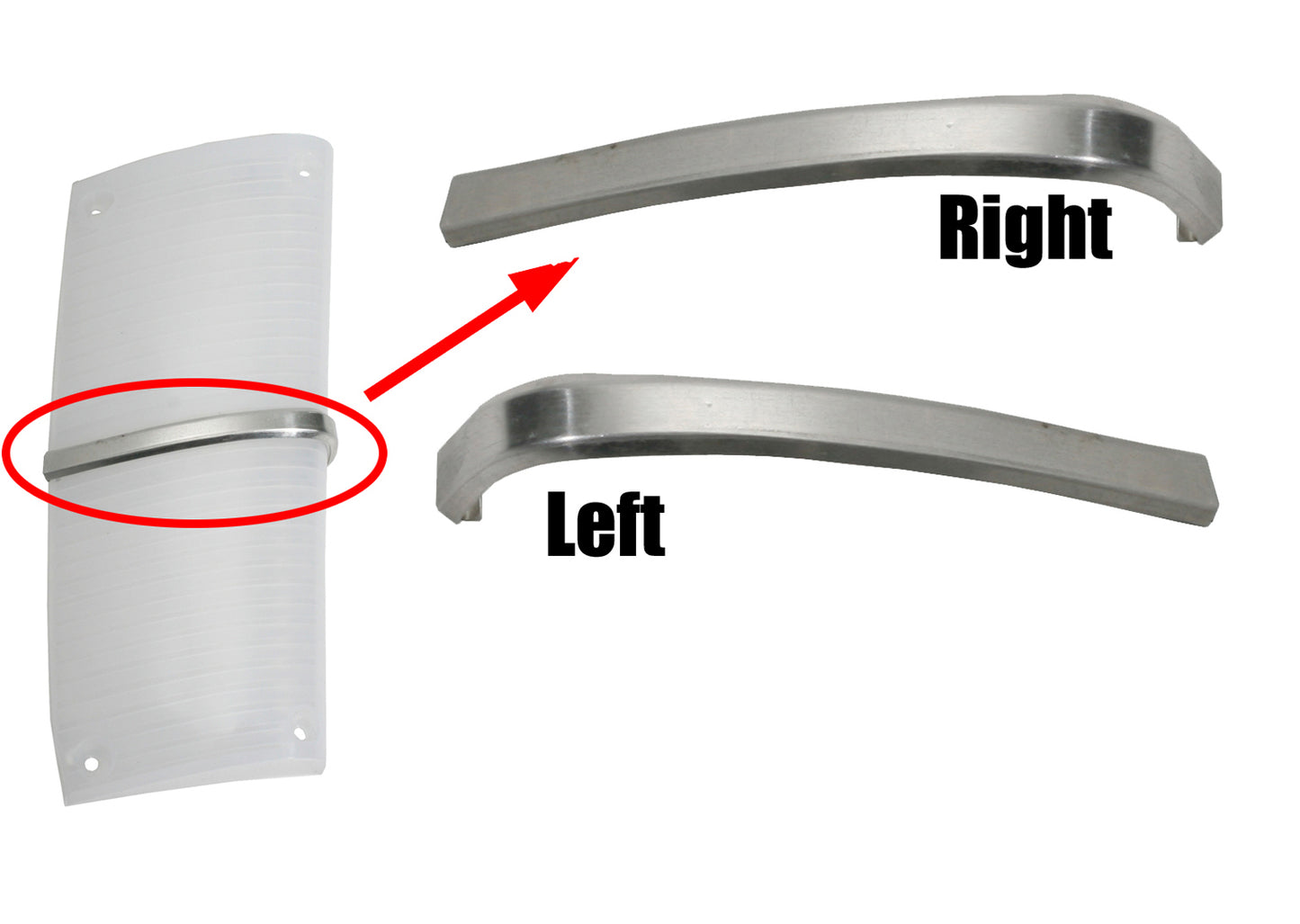 Ford Front Indicator Lens Moulding Set Falcon XW Left + Right turn trim chrome - F2054