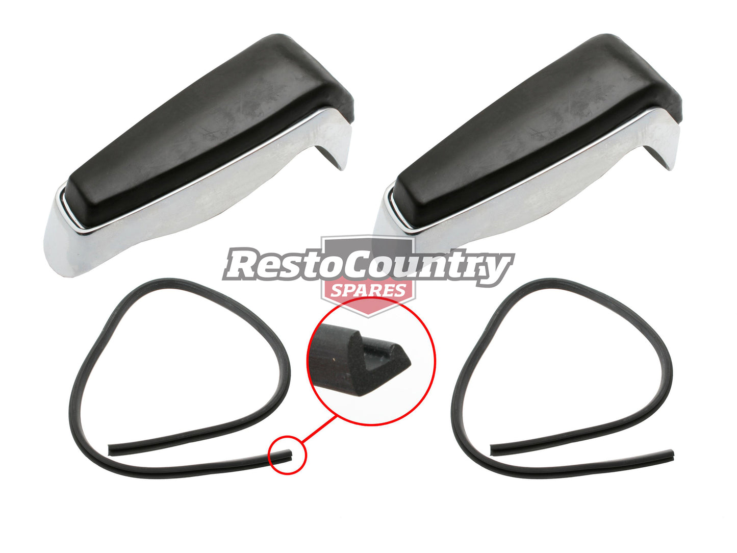 Ford Rear Bumper Bar Over Rider Overrider +Rubber Kit XR XT XW XY ZA ZB ZC ZD - F2200