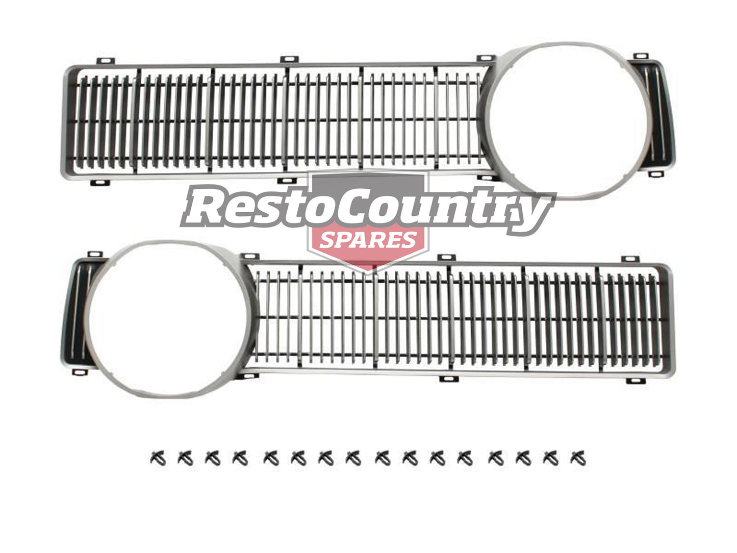 Ford NEW XY GT Grille Insert Pair Left + Right + Fitting Kit surround grill - F2227