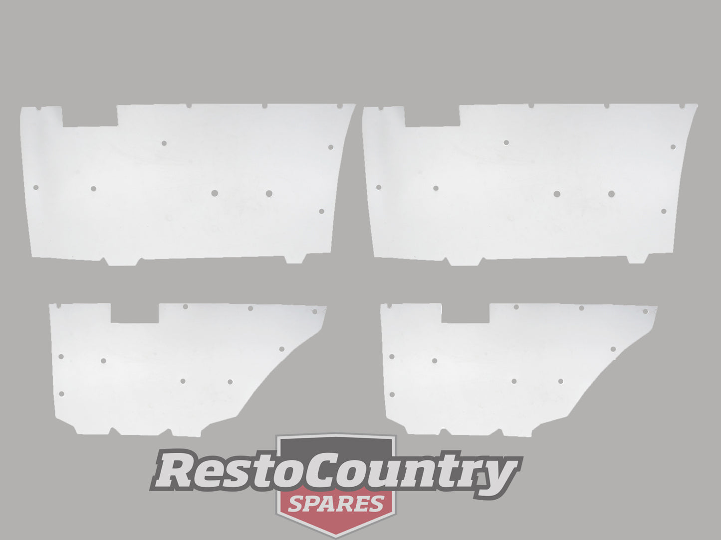 Ford Door Trim Plastic Backing Gasket Set x4 XA XB trim insulator cover - F2267