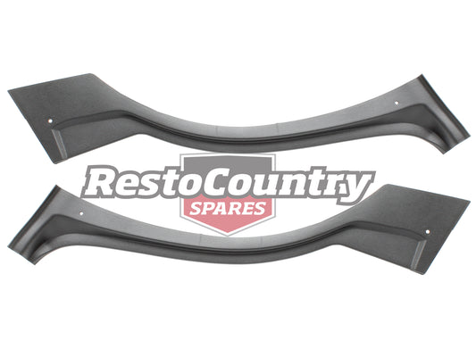 Ford Dog Leg Rear Wheel Arch Plastic Trim Pair BLACK XW XY Sedan panel - F2342