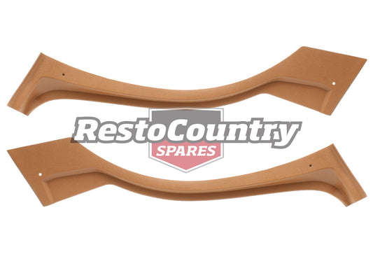 Ford Dog Leg Rear Wheel Arch Plastic Trim Pair SADDLE Sedan XW XY panel - F2343