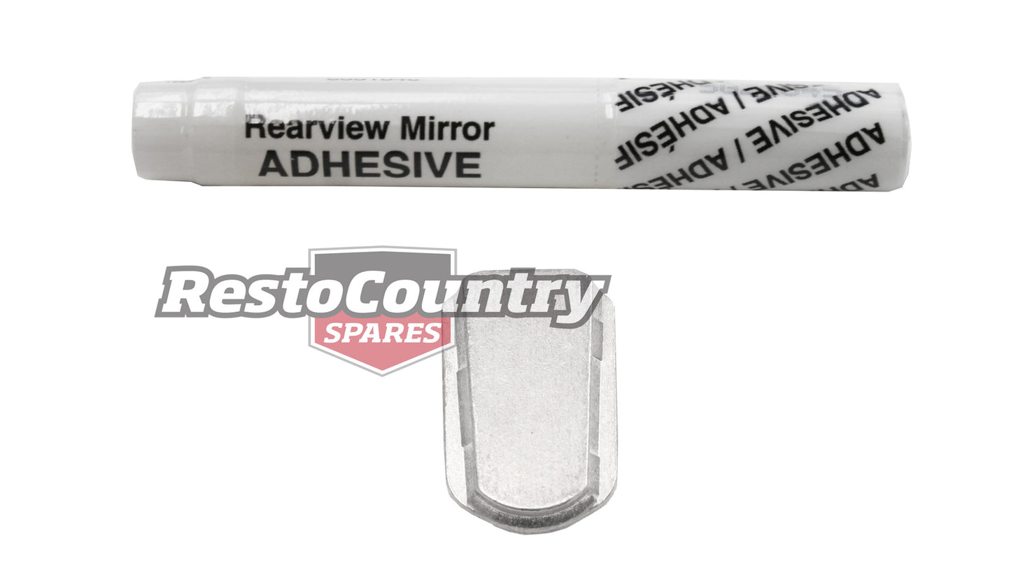 Ford Falcon Fairlane Rear Vision Mirror Mounting Bracket + Glue - F2350A
