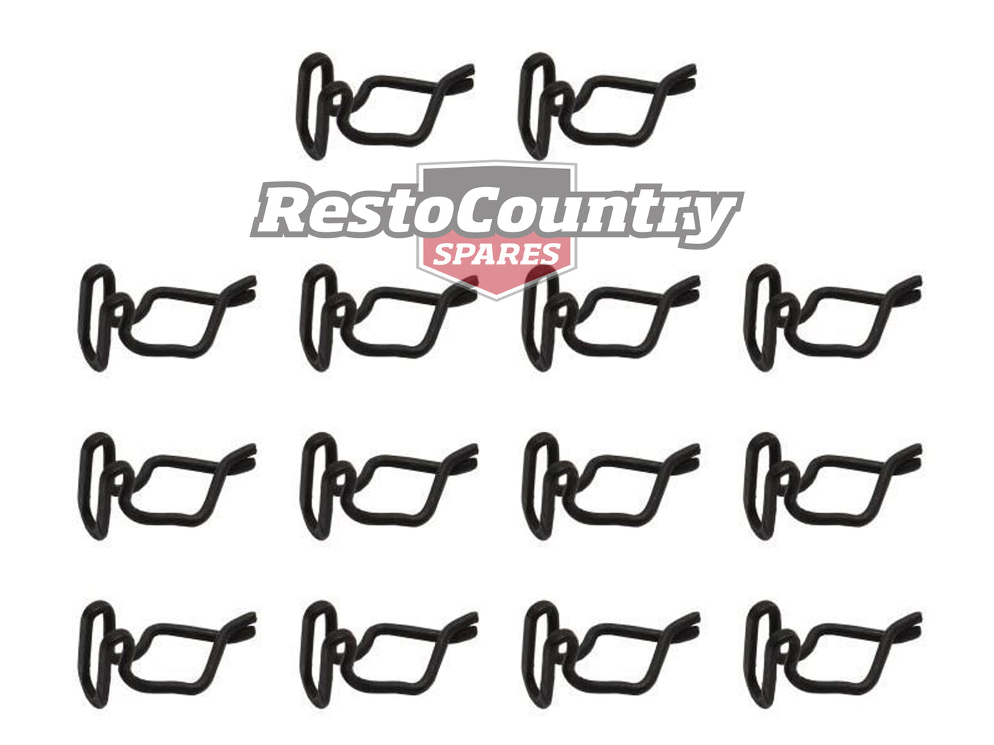 Ford Front Seat - Back Plastic Trim Retainer Clip Kit x14 XA Falcon - F2430