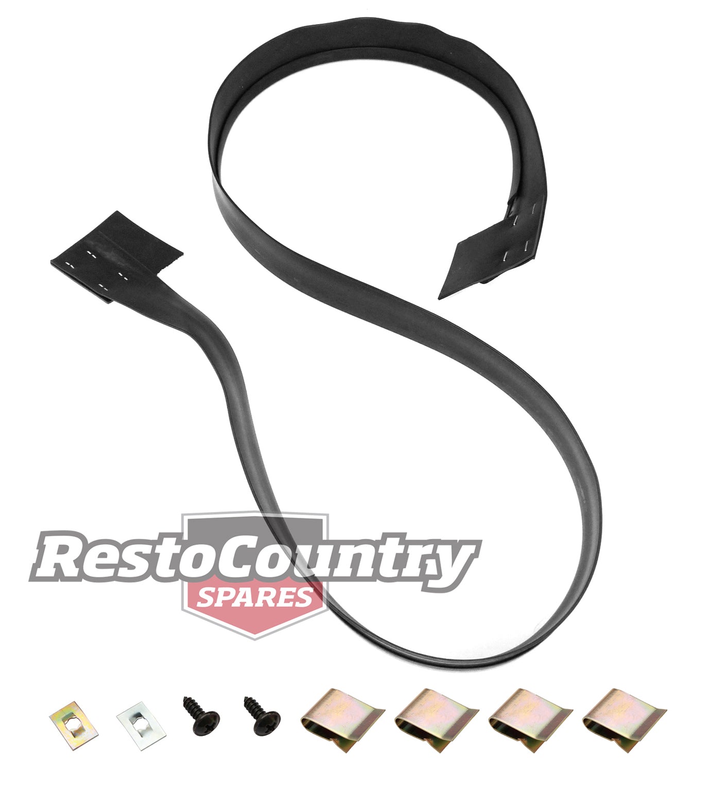 Ford Front Bumper Rubber Dust Strip + Screw Kit XB Sedan or Coupe - F2450