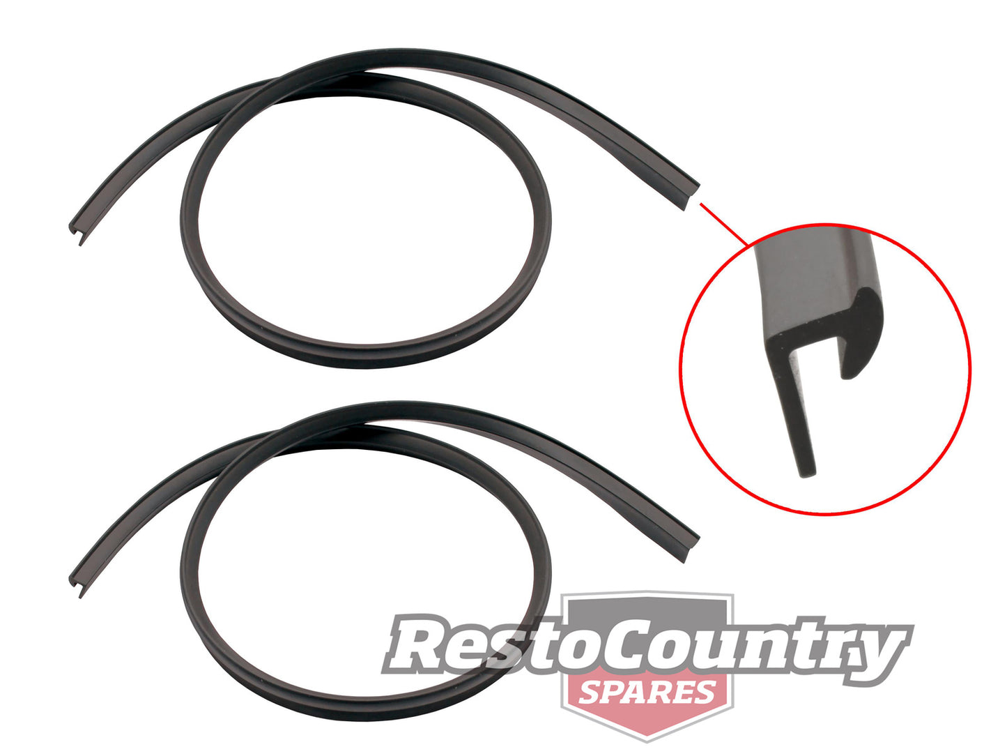 Ford Tail Light Rubber Seal Pair  XA Sedan Only Taillight Bezel To Body - F2485