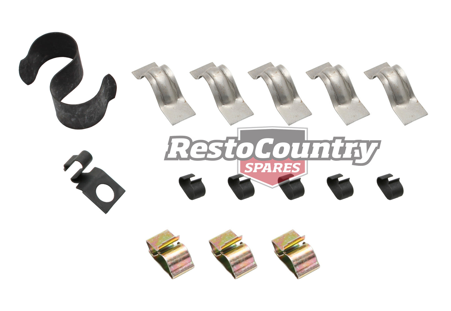 Holden Torana Engine Bay Clips Set LC LJ wiring wire loom - FC1012