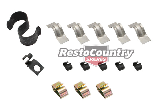 Holden Torana Engine Bay Clips Set LC LJ wiring wire loom - FC1012