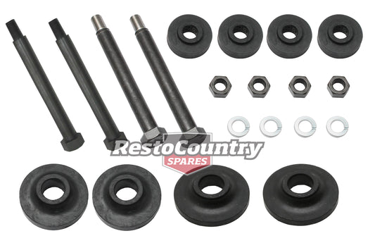 Holden Front End Mounting Rubbers + Bolts Kit Early FJ k frame cross member - FEK2C