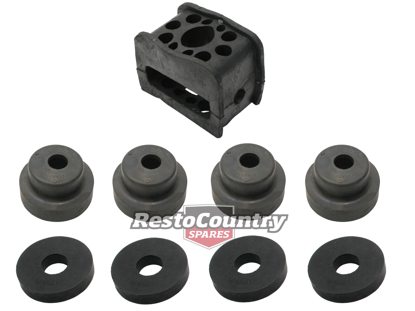 Holden Front End Cross Member Rubber Mounting Kit To Suit EH With HR Cross Member - FEK5A