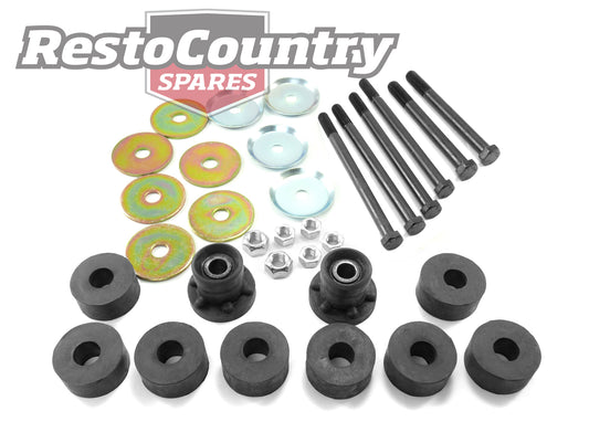 Holden Front End Mounting Rubber Bush +Bolt K Frame Kit Torana LC LJ 6 Cylinder - FEK8A