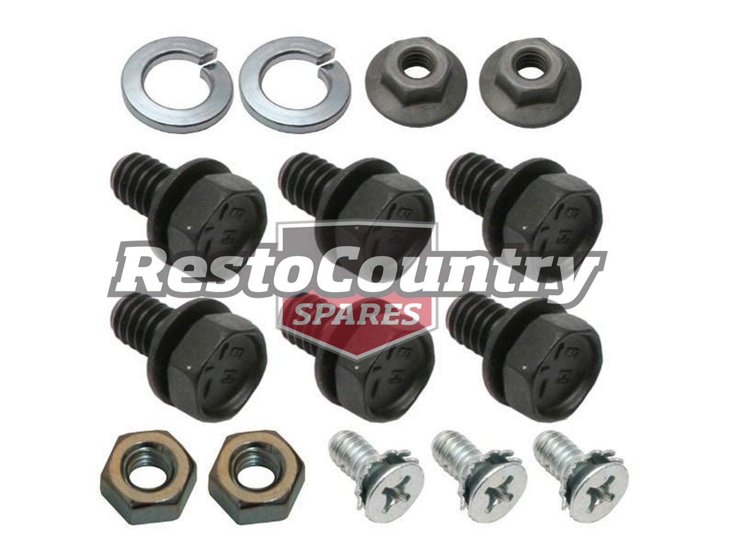 Holden Rear Window Regulator + Latch Nut + Bolt Kit x1 HK HT HG winder internal - FK1006