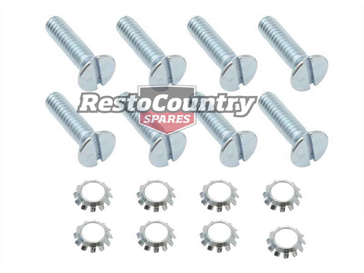 Holden Door Lock Bolt Kit x2 48 FX FJ latch screw nut washer striker - FK1047