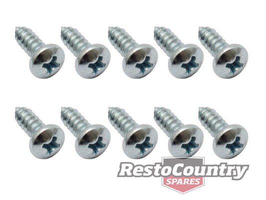 Holden Monaro Rear Inner Quarter Panel Weather Belt Screw Kit x10 HK HT HG seal - FK1184