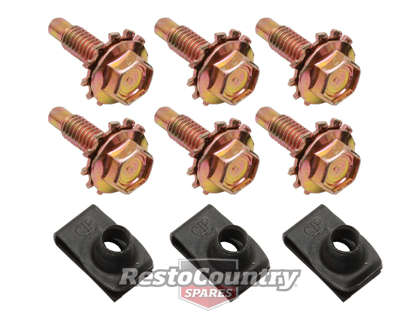 Ford Battery Tray Mounting Bolt Kit XA XB XC ZF ZG ZH Landau nut - FK2025