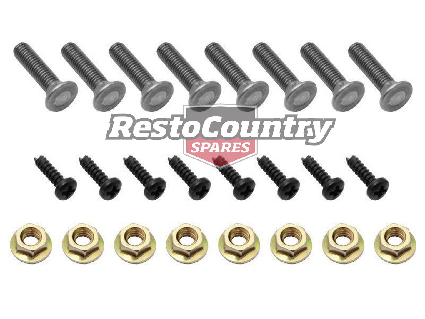 Ford Tail Lamp Fitting Kit Lens To Base & Body ZC ZD Fairlane Pair nut screw - FK2031